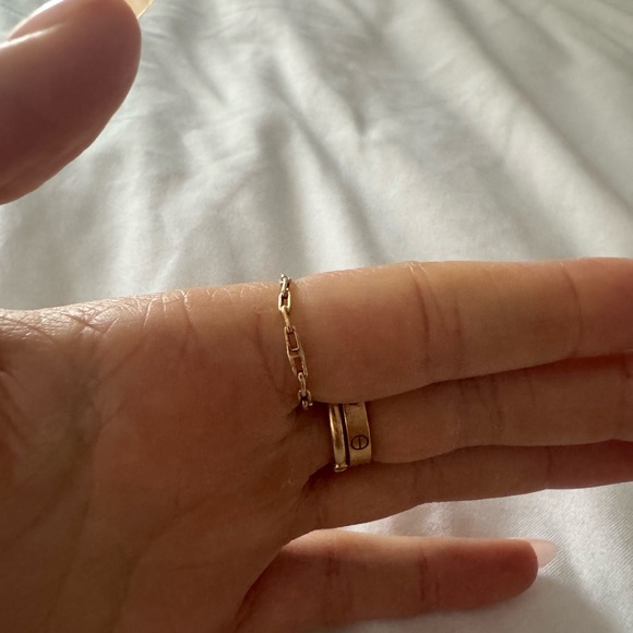 14k gold chain ring